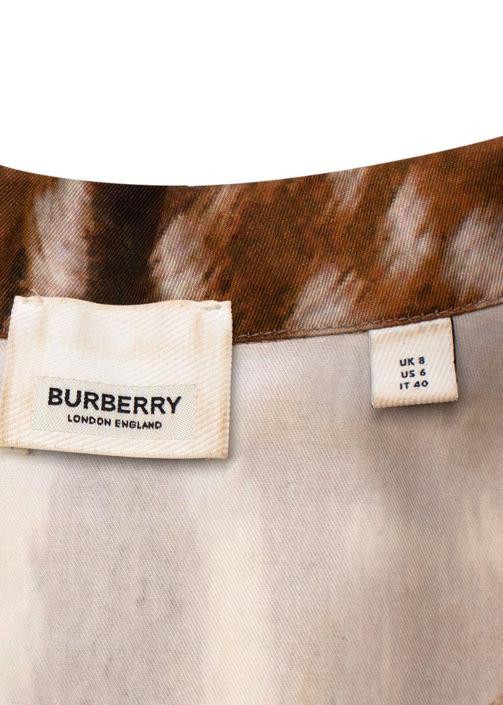 Burberry Deer-Print Patch Polo Shirt