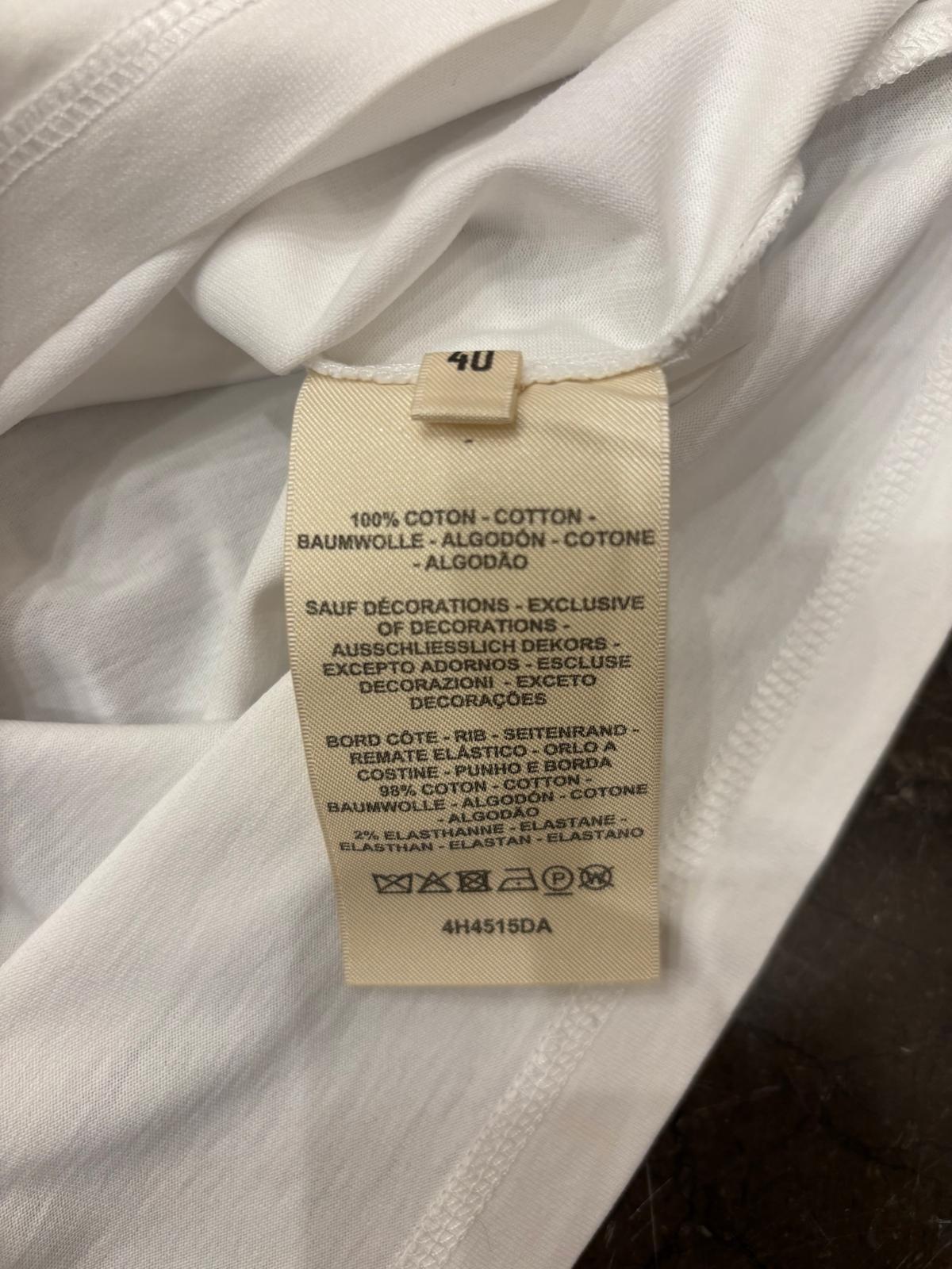 Hermes White Cotton T-Shirt Dress