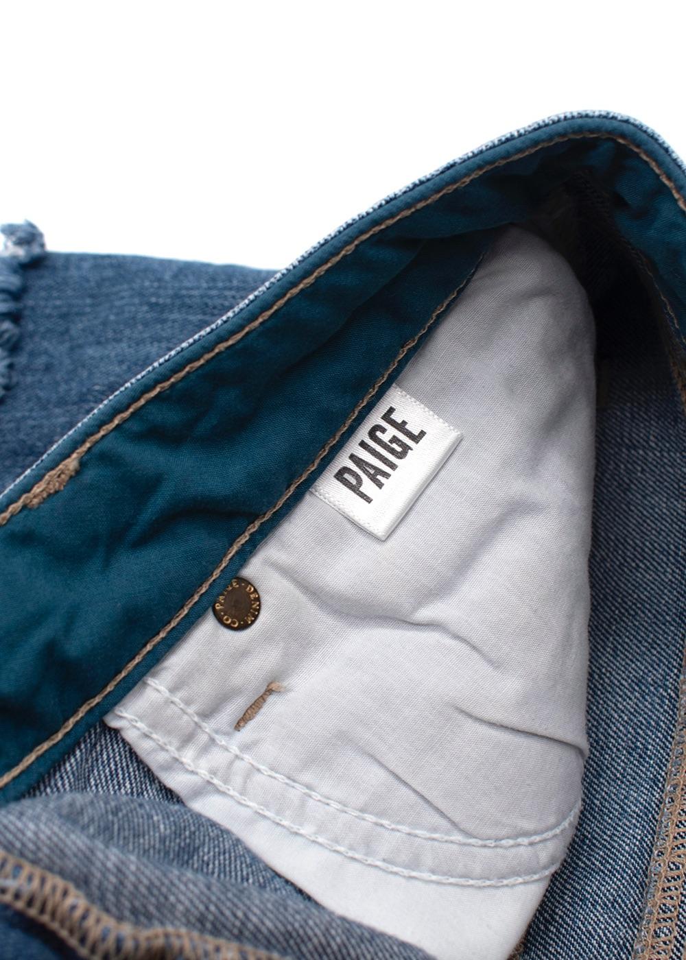 Paige Distressed Denim Keira Shorts