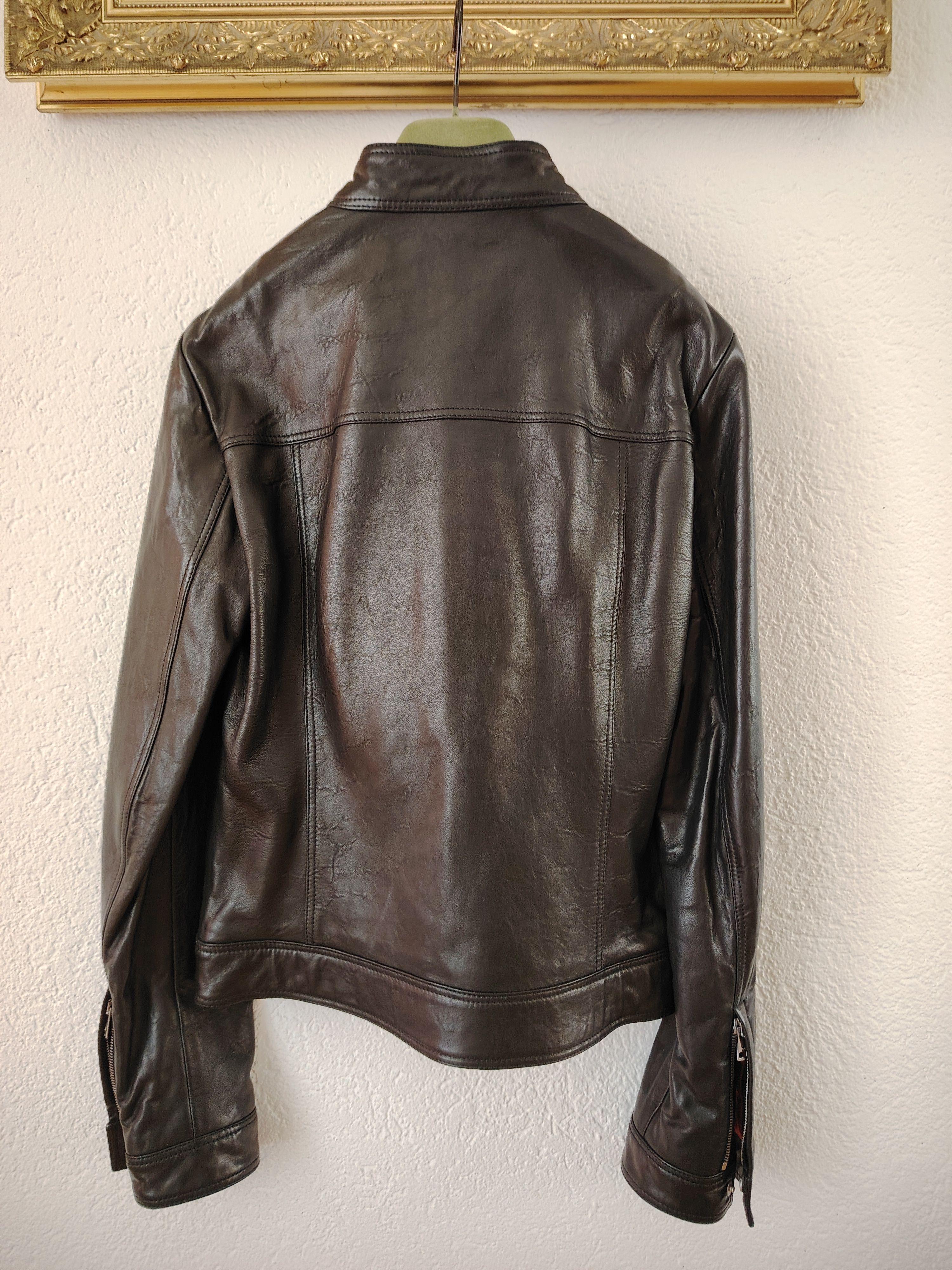 Black Leather Moto Biker Jacket