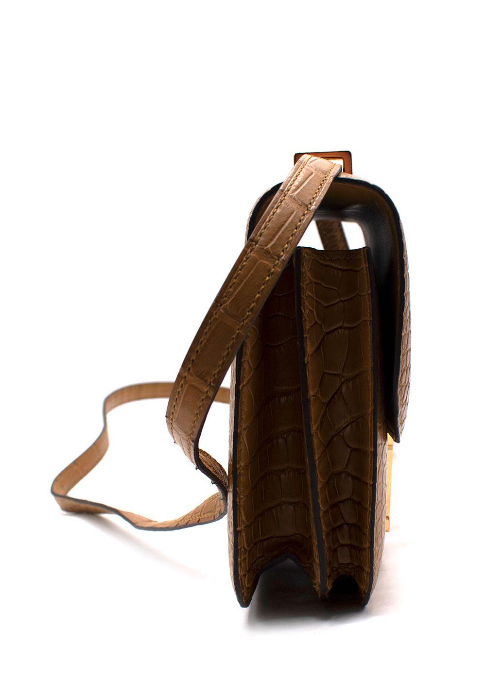 Hermes Constance 18 in Matte Alligator with Gold Hardware