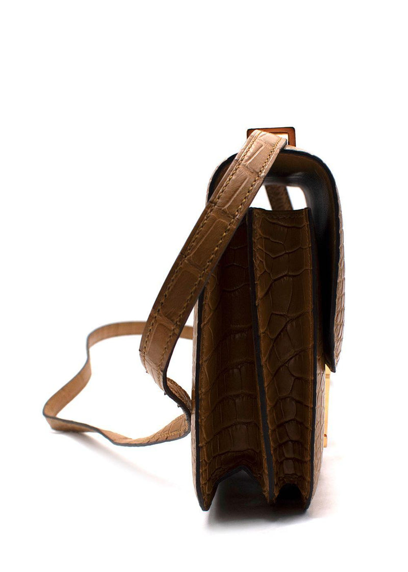 Hermes Constance 18 in Matte Alligator with Gold Hardware