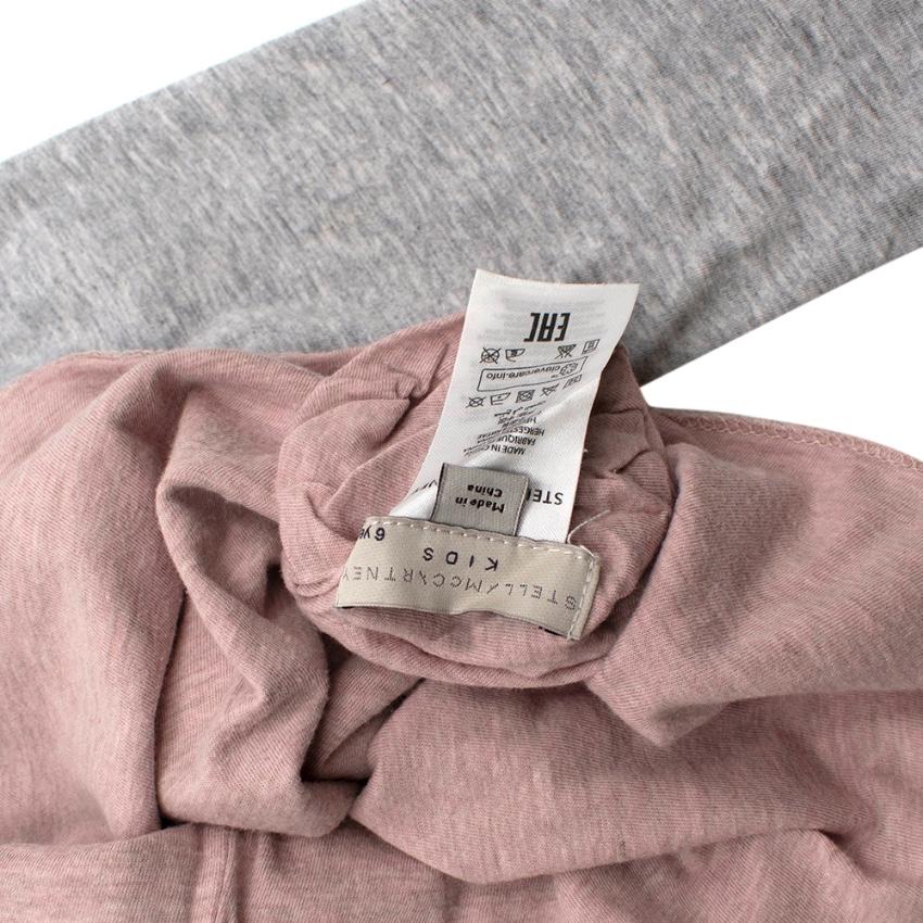 Stella McCartney Grey/Pink Good Day/Bad Day Cotton Reversible Sweater