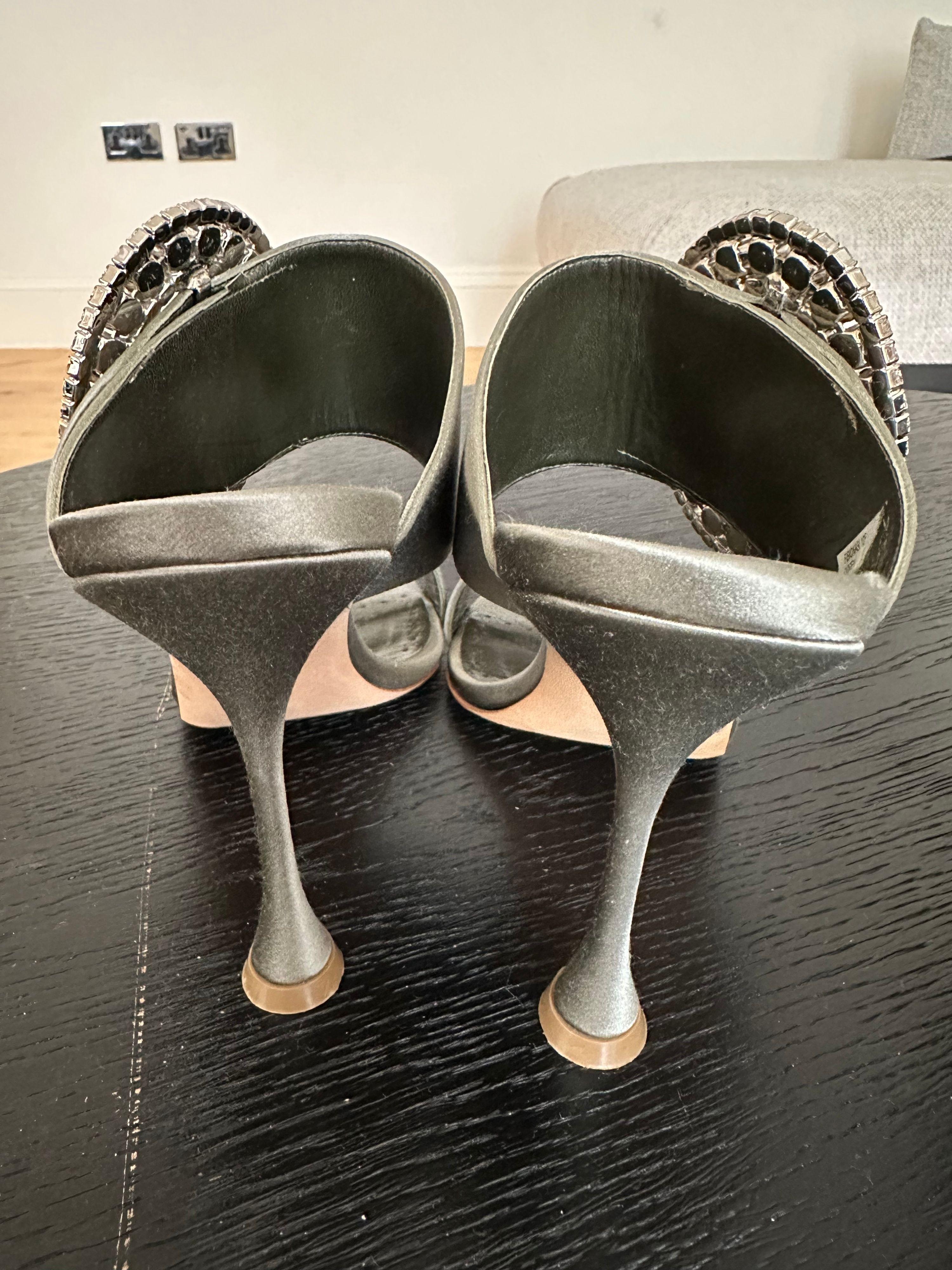Manolo Blahnik Fibiona satin sandals