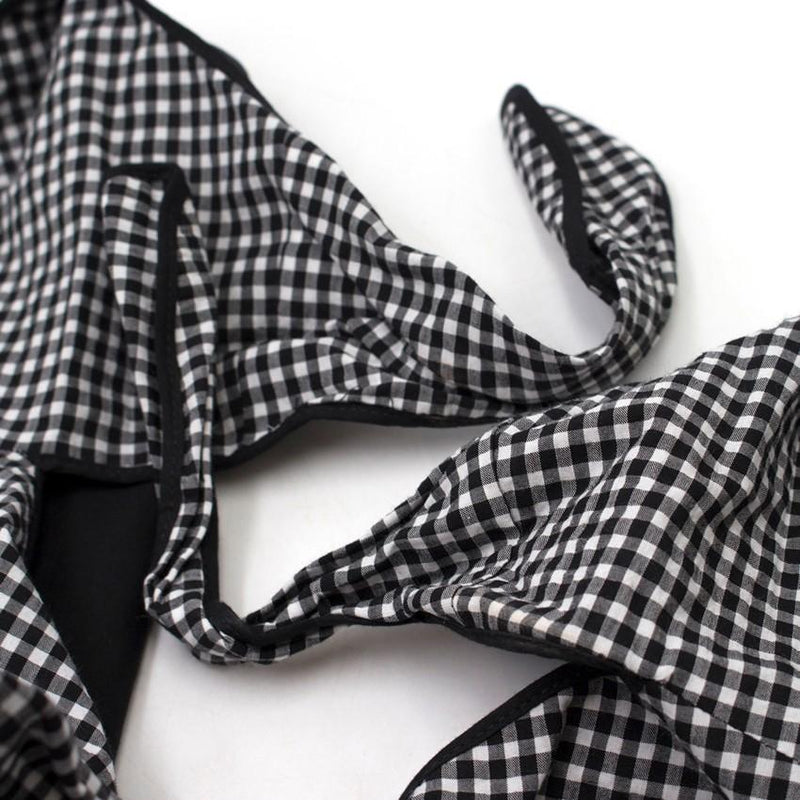 Pinko Gingham Sleeveless Tie-front Top
