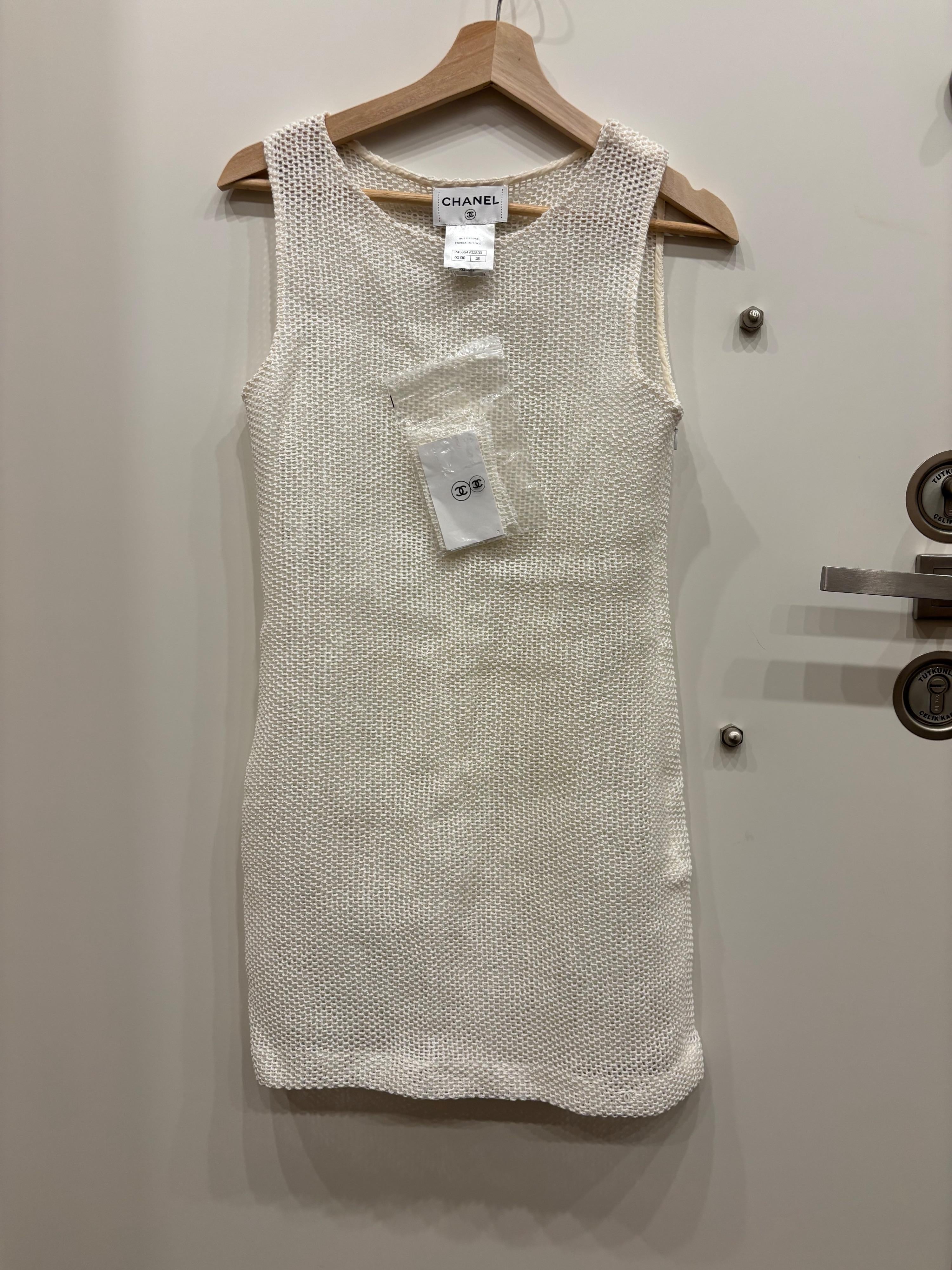 Chanel Cotton Mesh Mini Dress
