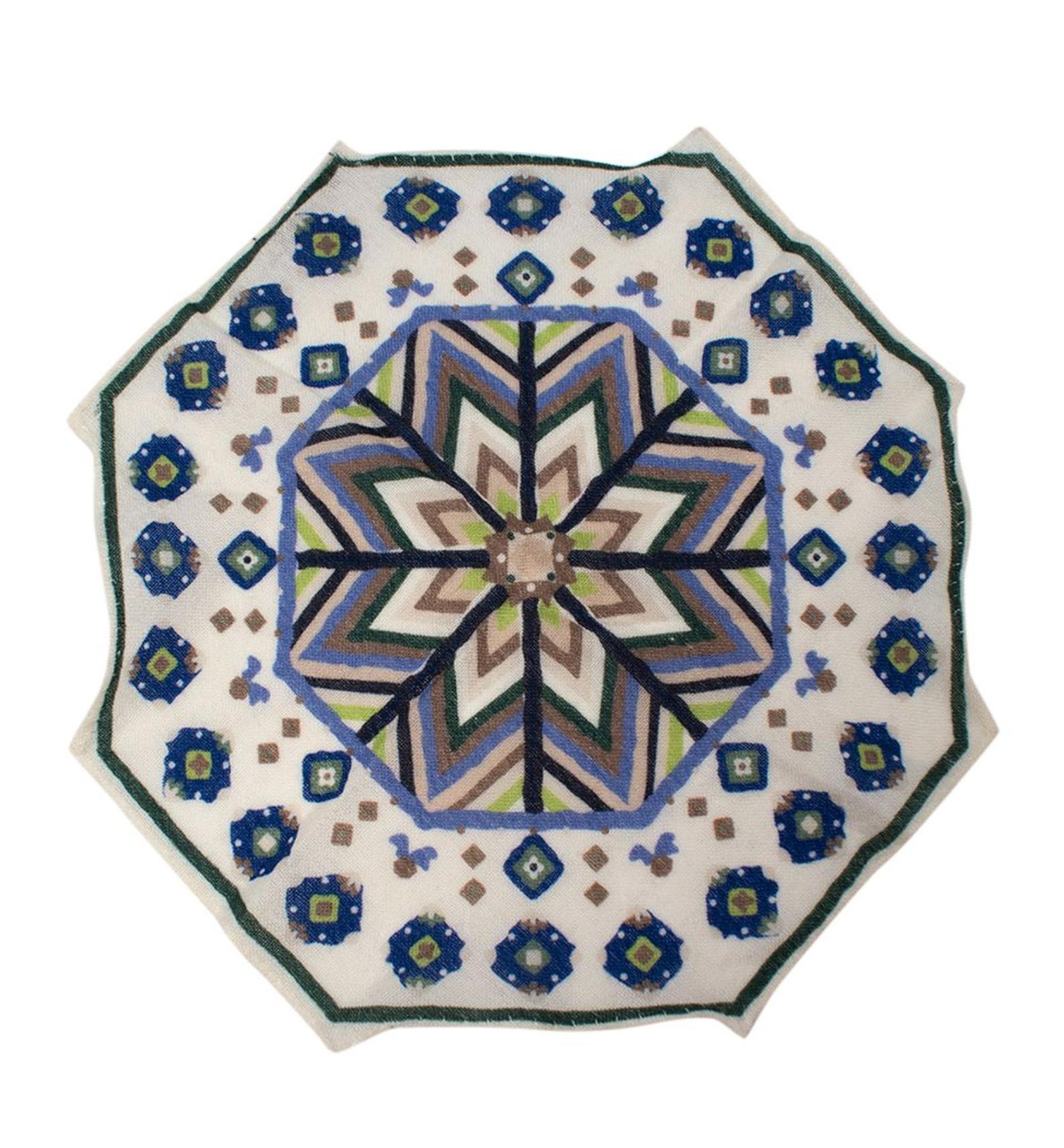 Geometric Wool Handkerchief