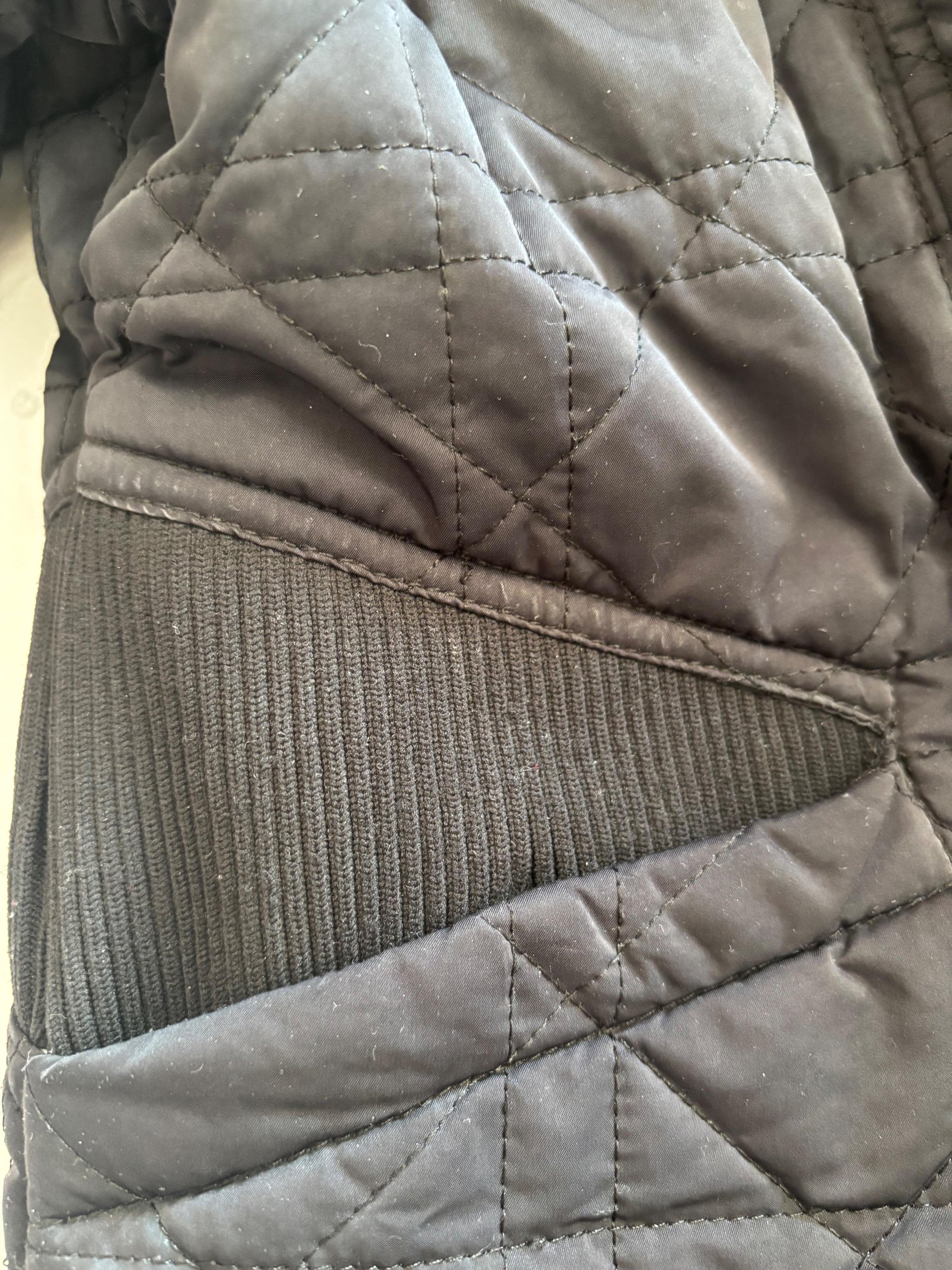 Dior Black  Signature Quilted Kid's Coat  Age 8