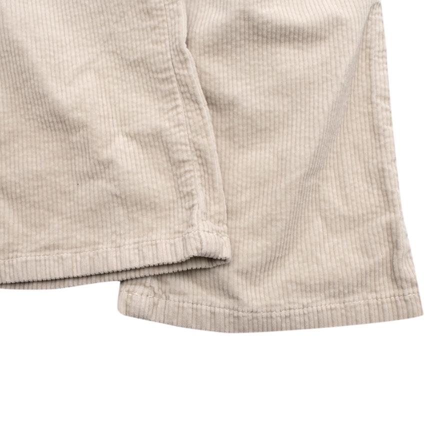 Bonpoint Beige Corduroy Flared Trousers