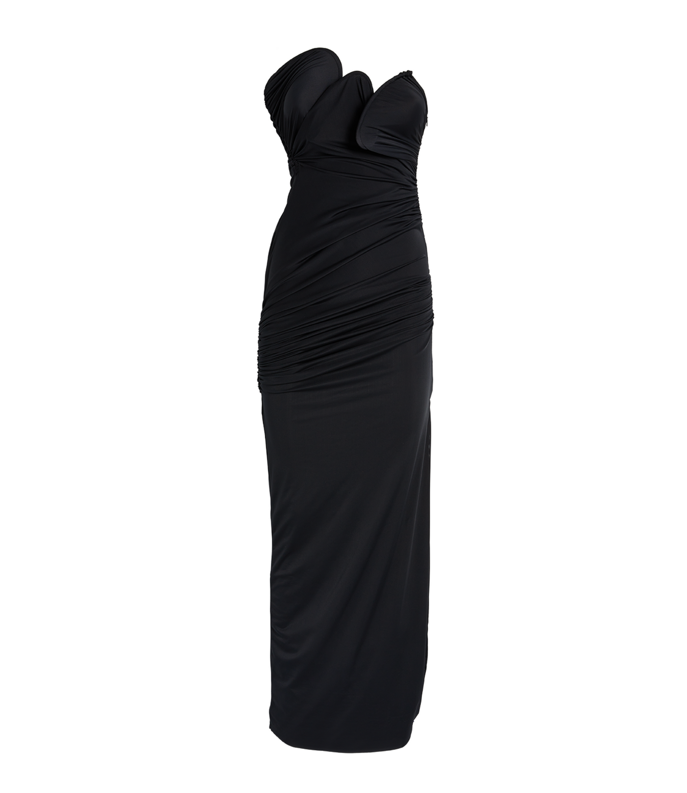Christopher Esber Encompassed Strapless Ruched Jersey Maxi Dress