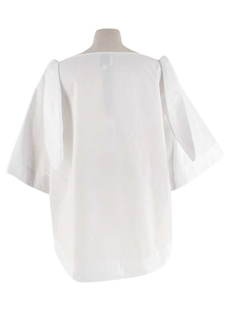 Goop Kalei Tie Shoulder Top in White