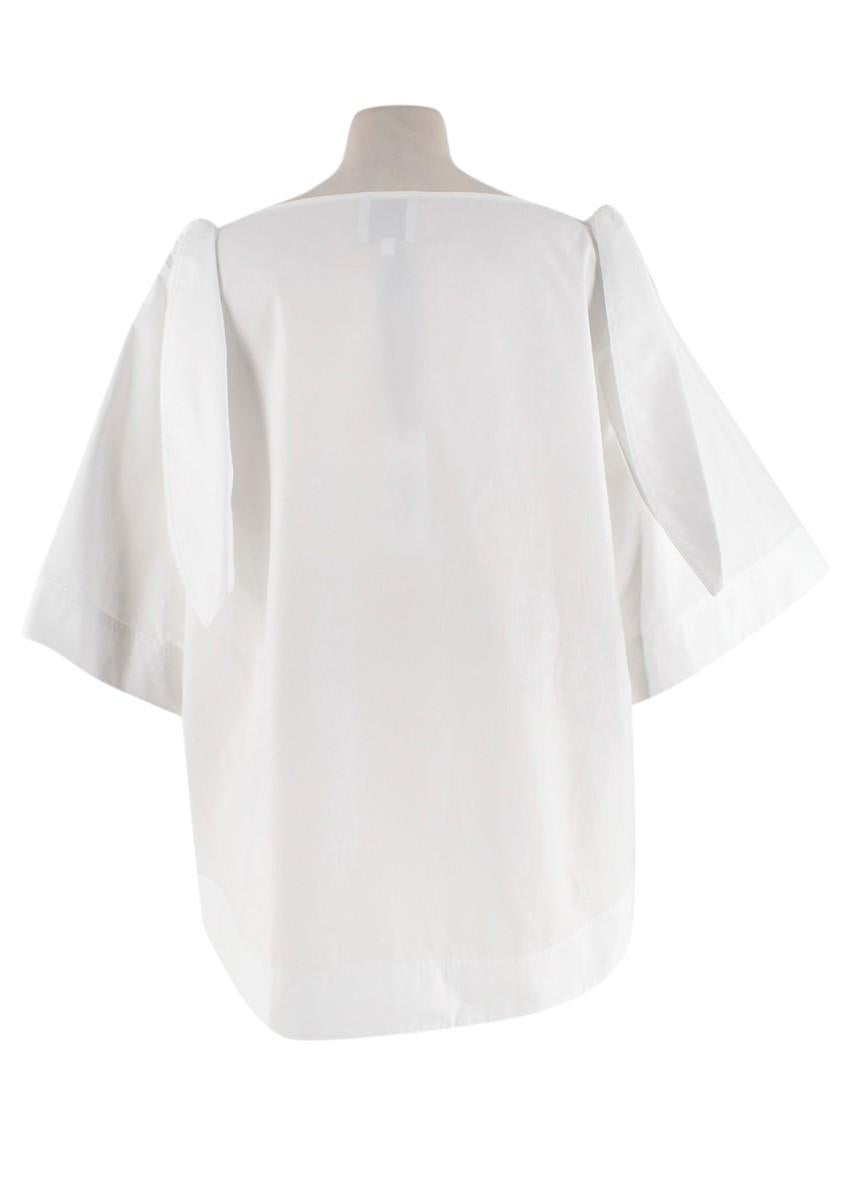 Goop Kalei Tie Shoulder Top in White