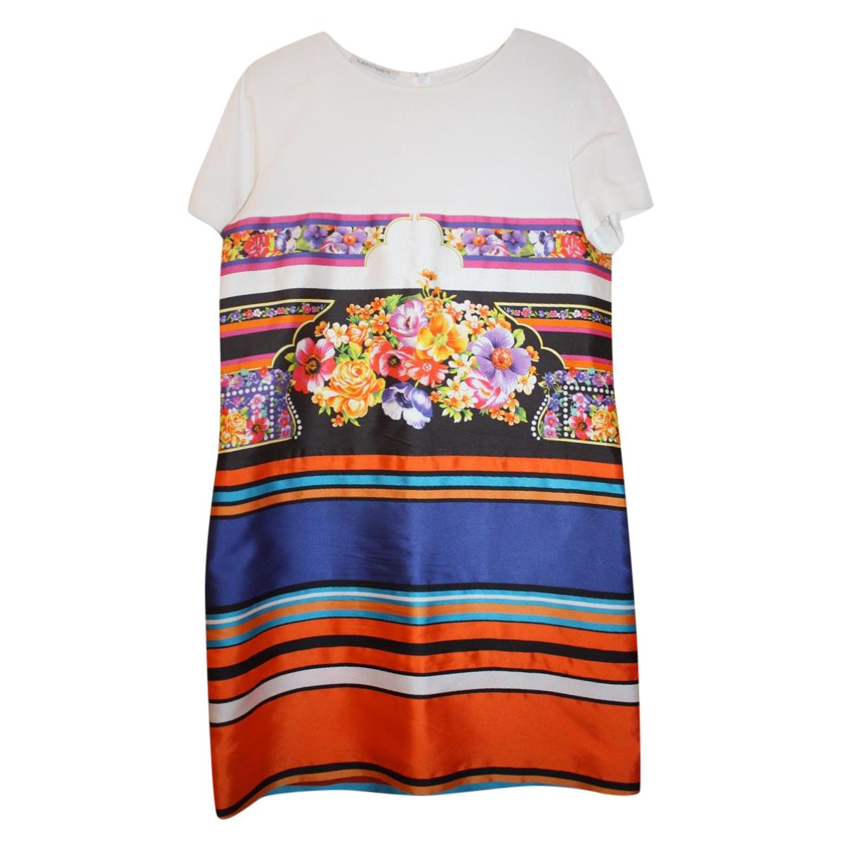 Alberta Ferretti Printed Silk Blend Dress