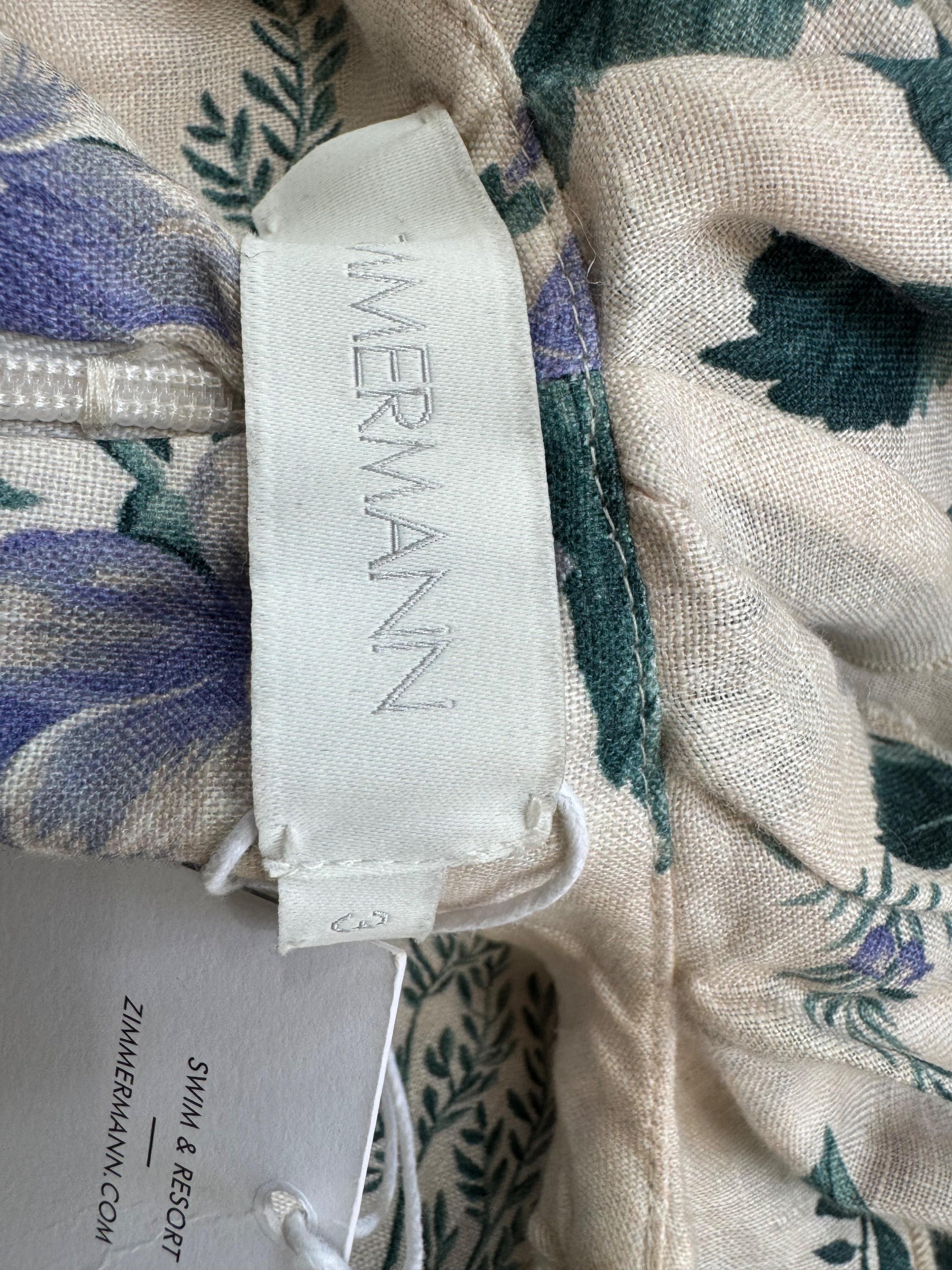 Zimmermann Floral Cassia Mini Dress