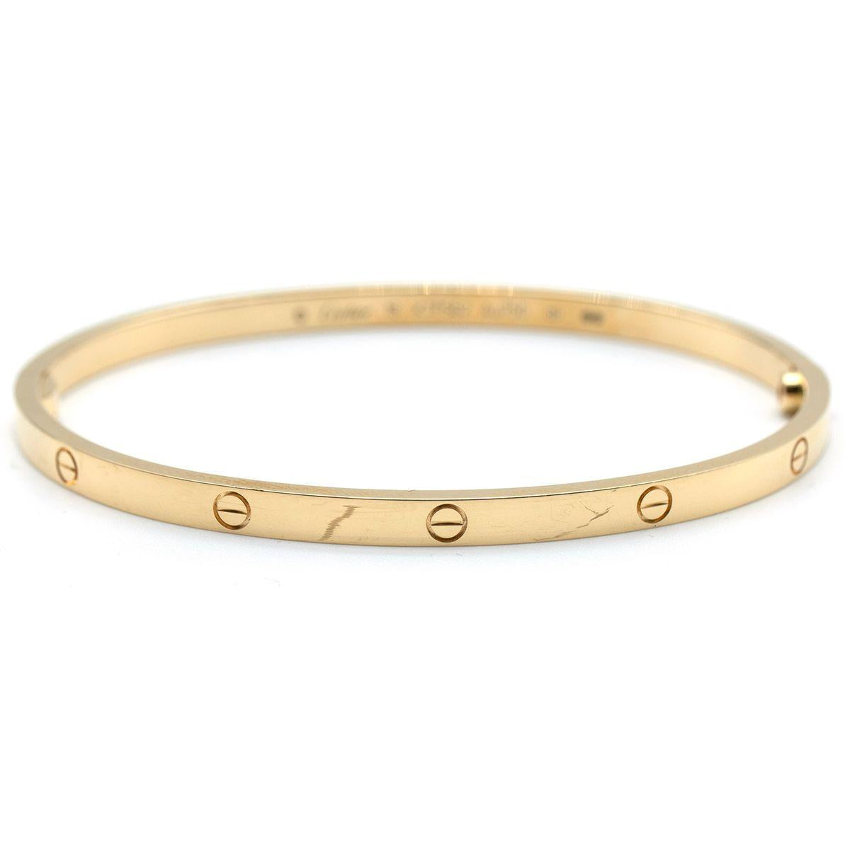 Cartier LOVE bracelet, Small Model 18 With Box