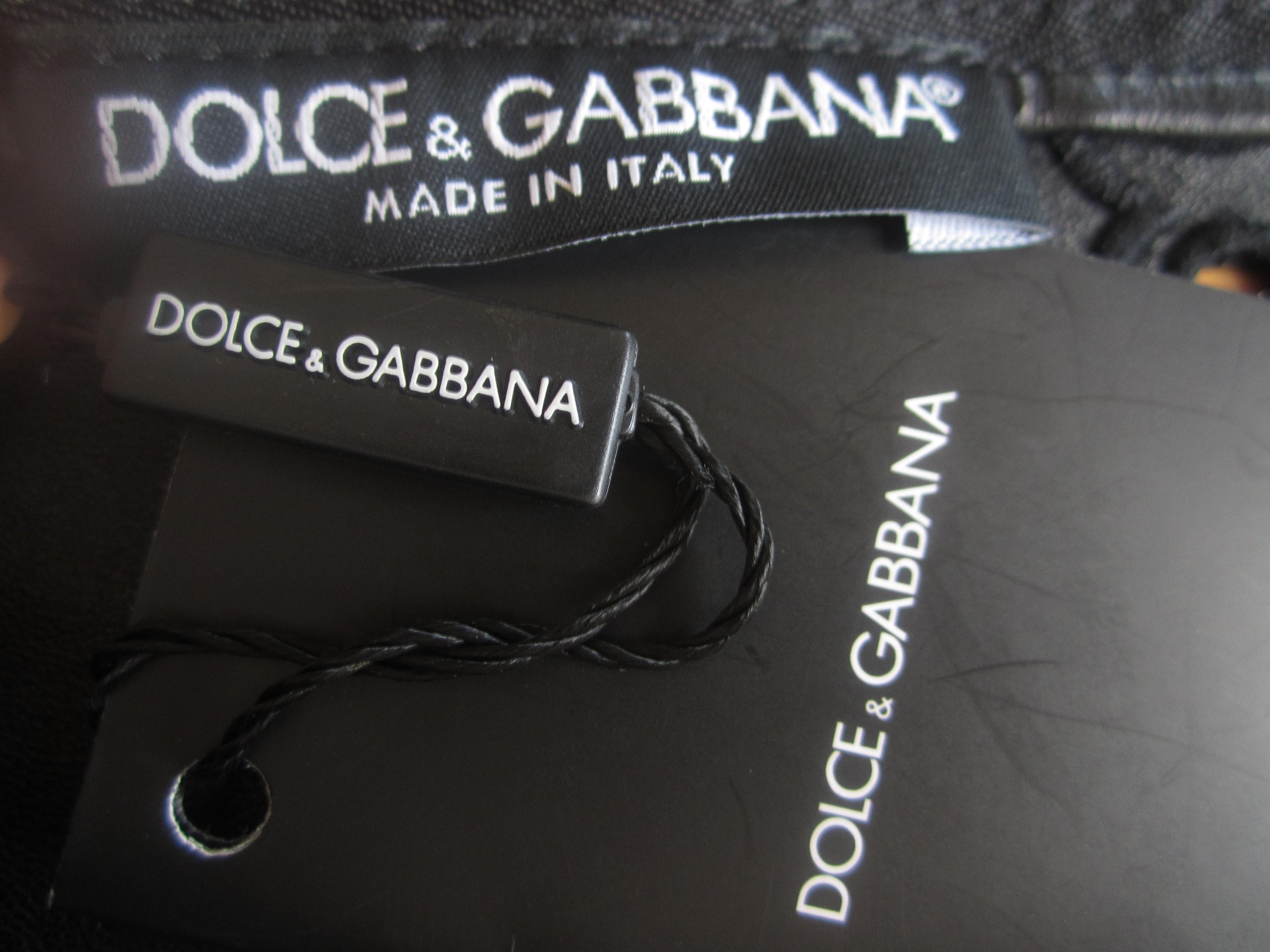 Dolce & Gabbana black suede shift tunic dress