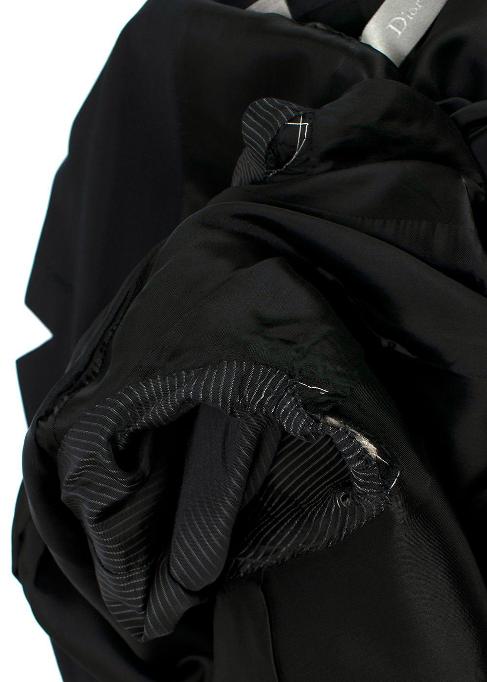 Dior Homme Black Single Breasted Wool Blazer