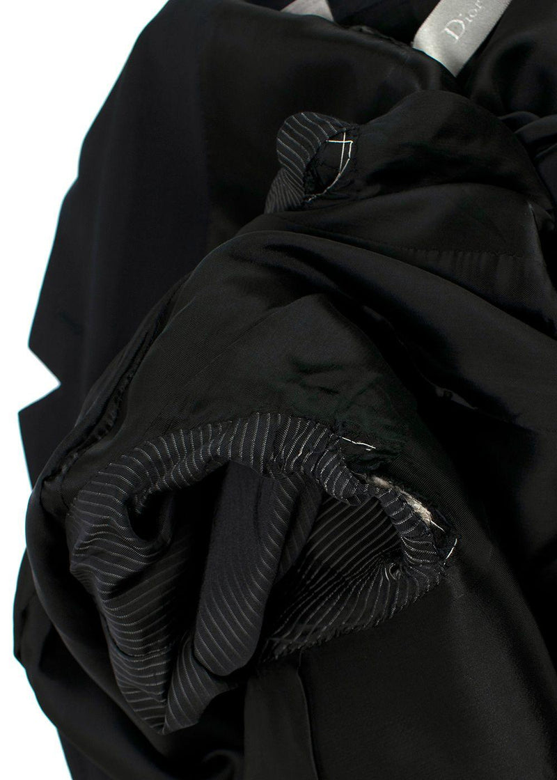 Dior Homme Black Single Breasted Wool Blazer
