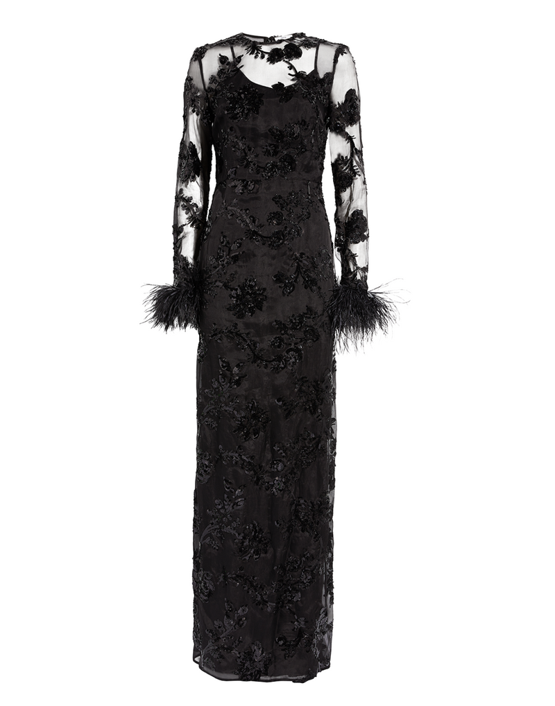 Erdem Malvina Embellished Silk Gown