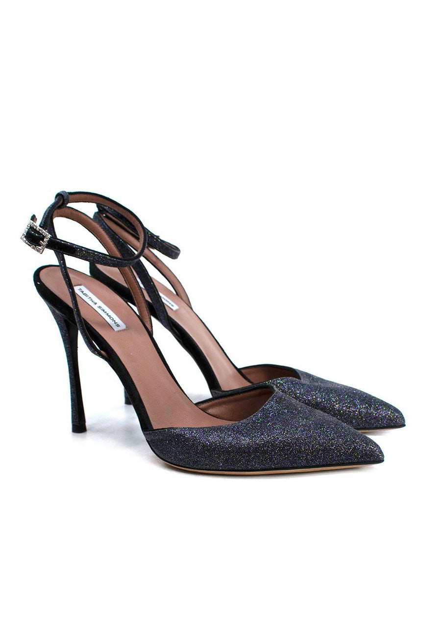 Tabitha Simmons Purple Glittery Heel