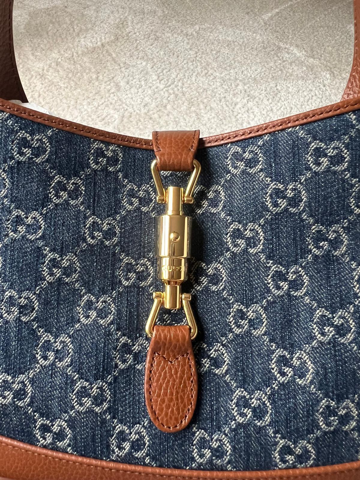 Gucci Medium Denim Jackie O Bag