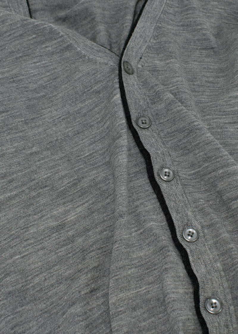Cerruti 1881 Grey Wool Cardigan