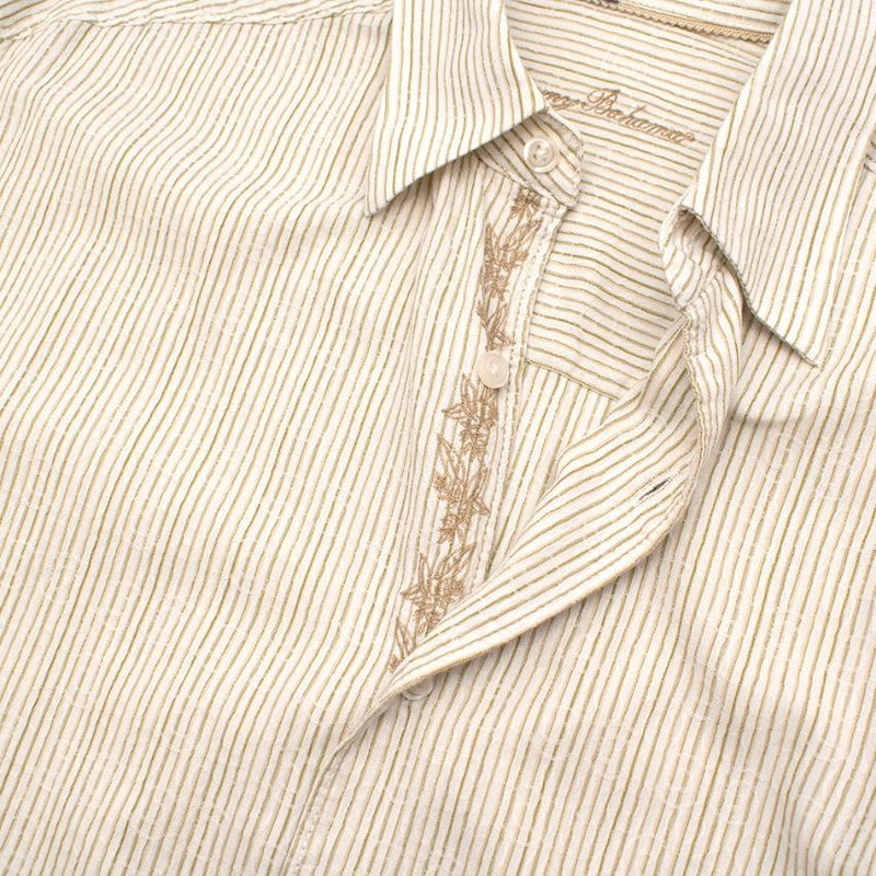 Tommy Bahama Striped Cotton Button Up Shirt
