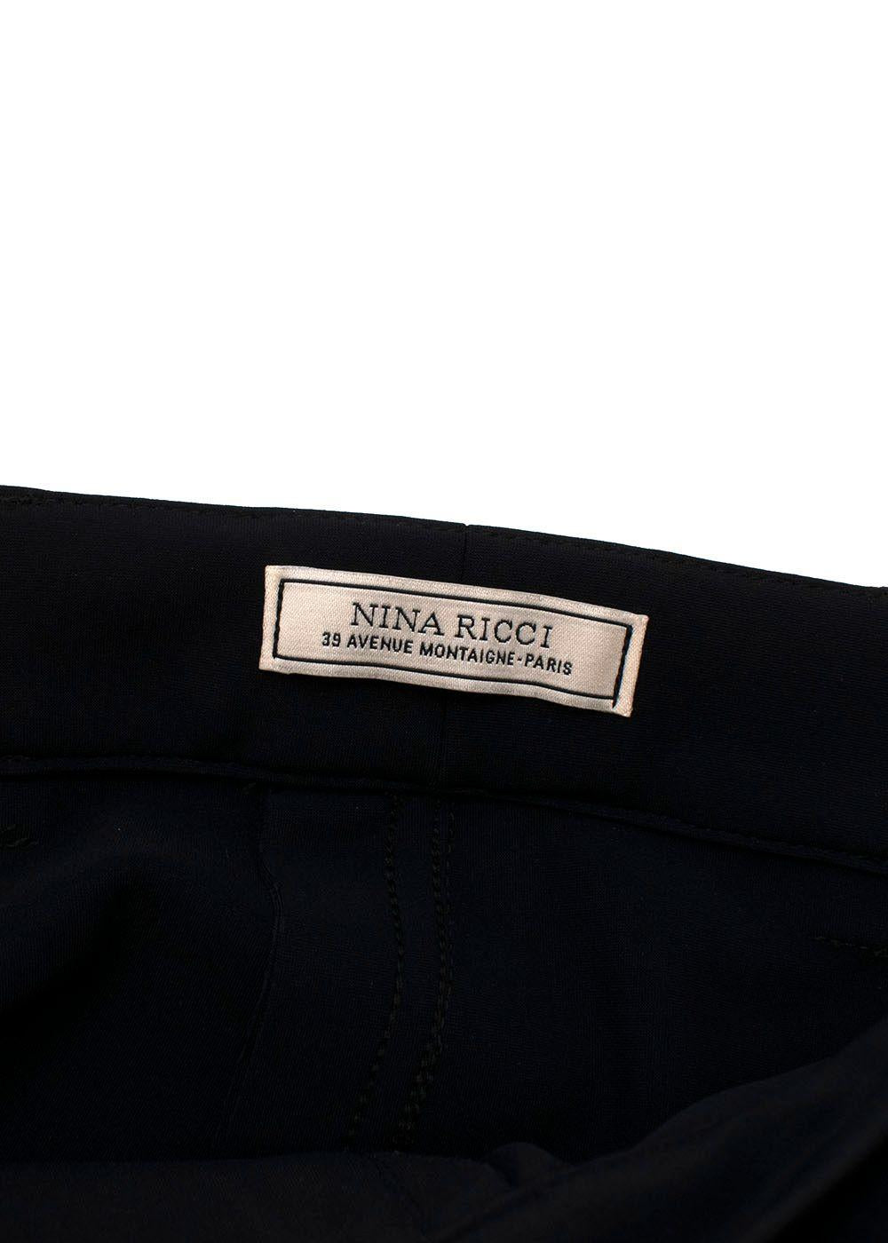 Black Satin Wide Leg Trousers
