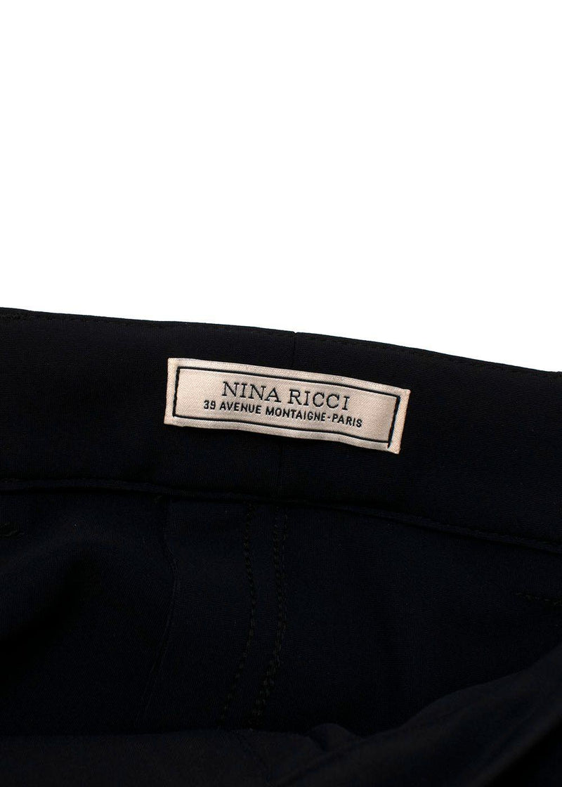 Black Satin Wide Leg Trousers