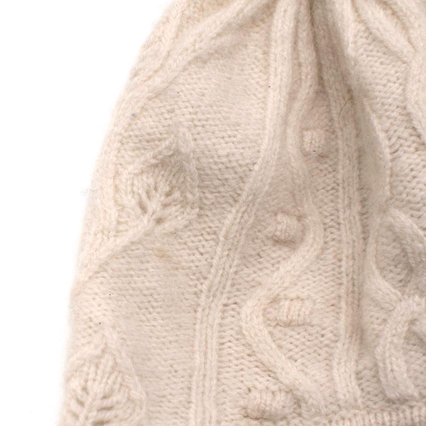 Tartine et Chocolat Ivory Wool & Cashmere Beanie