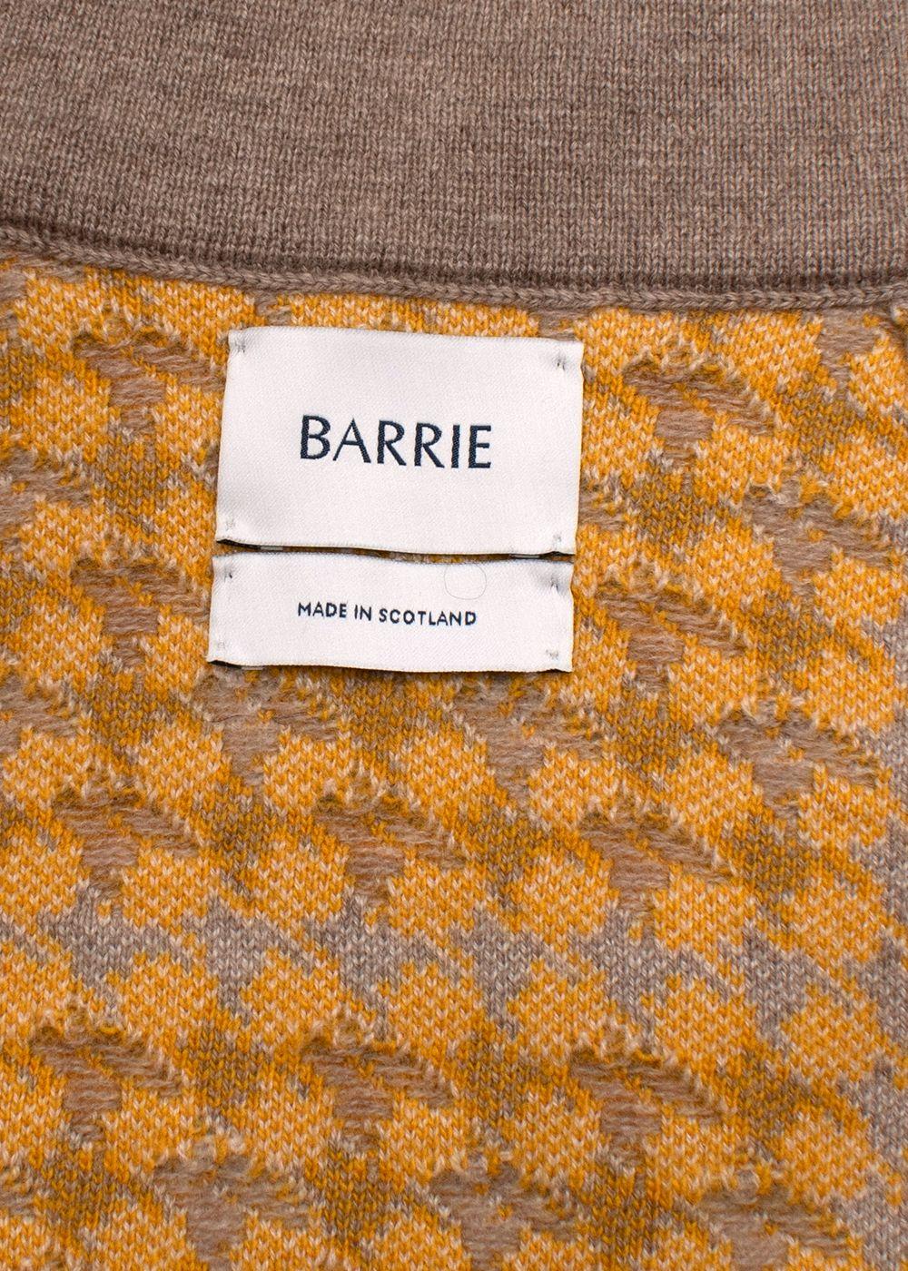 Barrie Yellow Houndstooth Cashmere Blend Jacket and Skirt Suit
