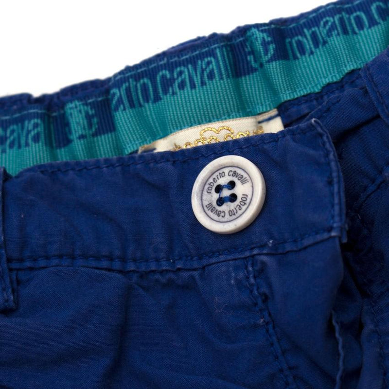Roberto Cavalli Boys Blue Cargo Shorts