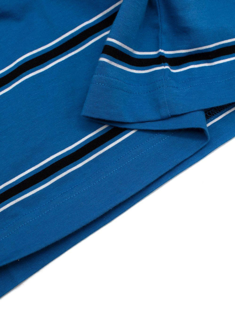 Blue & black striped T-shirt