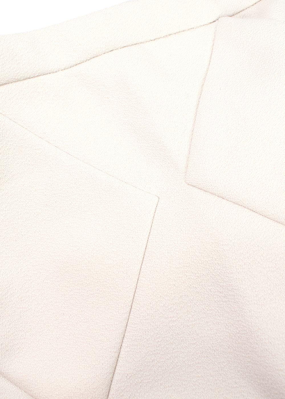 Balenciaga white wool mini skirt