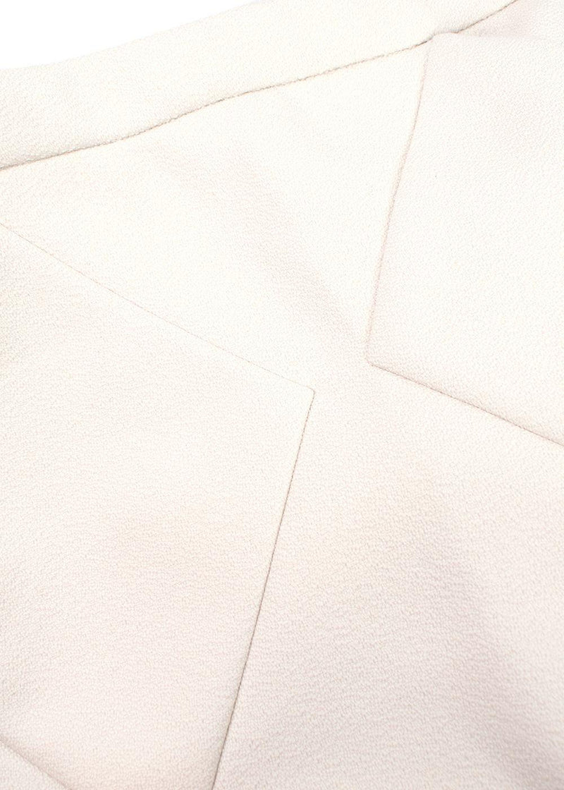 Balenciaga white wool mini skirt