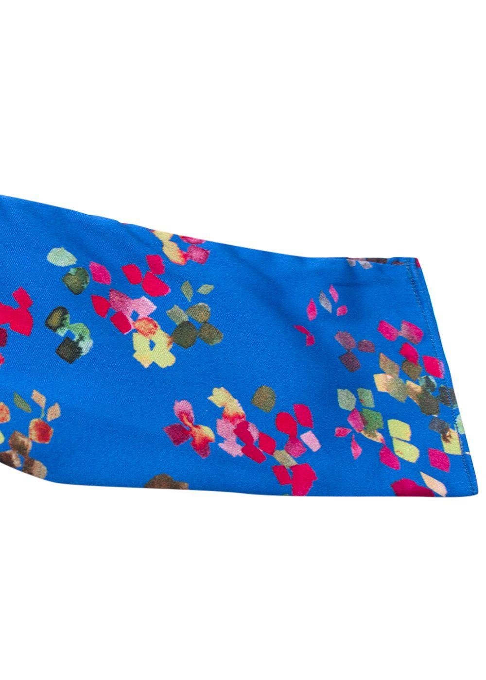 Caroline Constas Colette Dress in Blue Floral