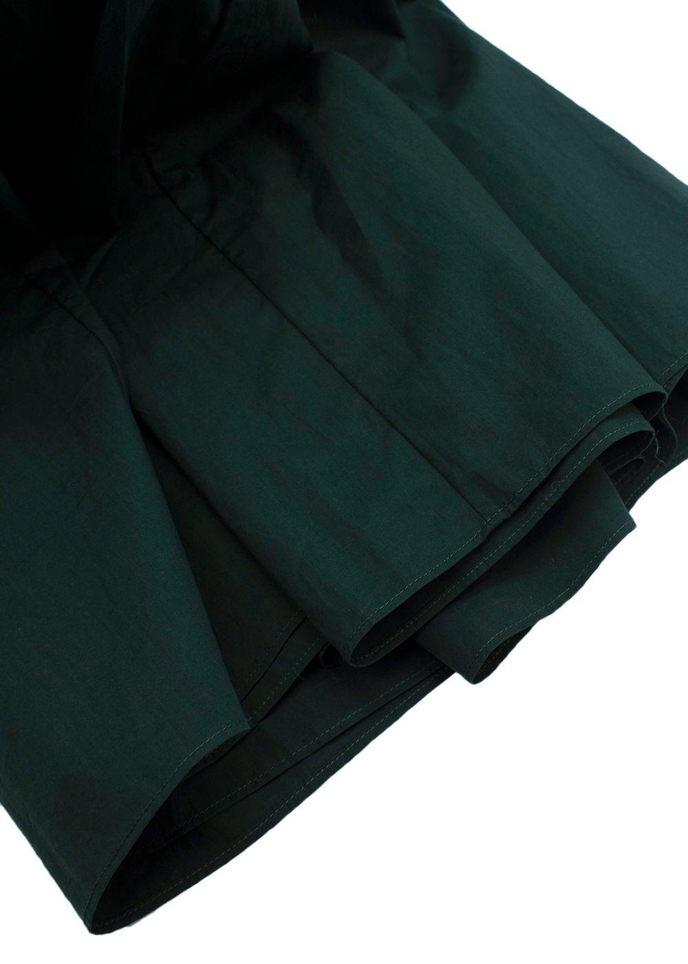By Malene Birger Bottle Green Tiered Midi Dress