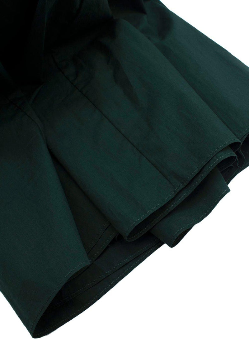 By Malene Birger Bottle Green Tiered Midi Dress