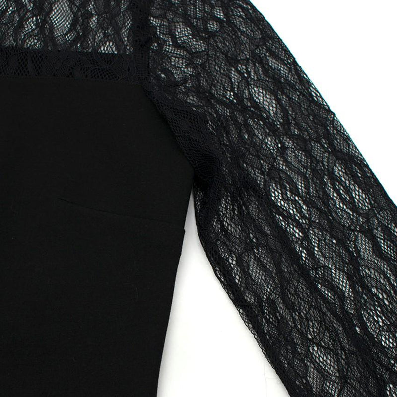Bespoke Black Lace Panelled Top