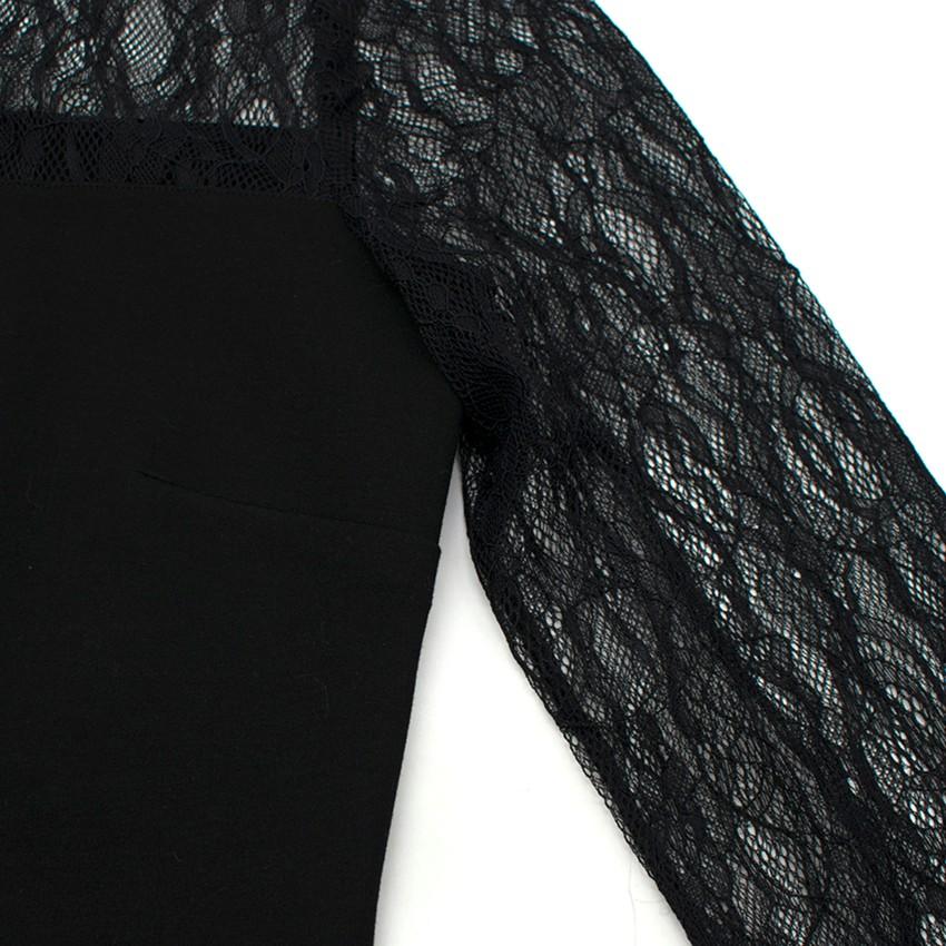 Bespoke Black Lace Panelled Top