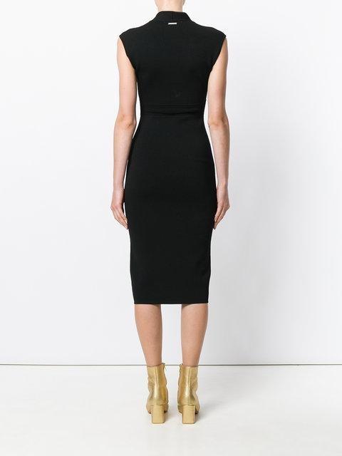 Michael Michael Kors Ribbed Knit Midi Dress