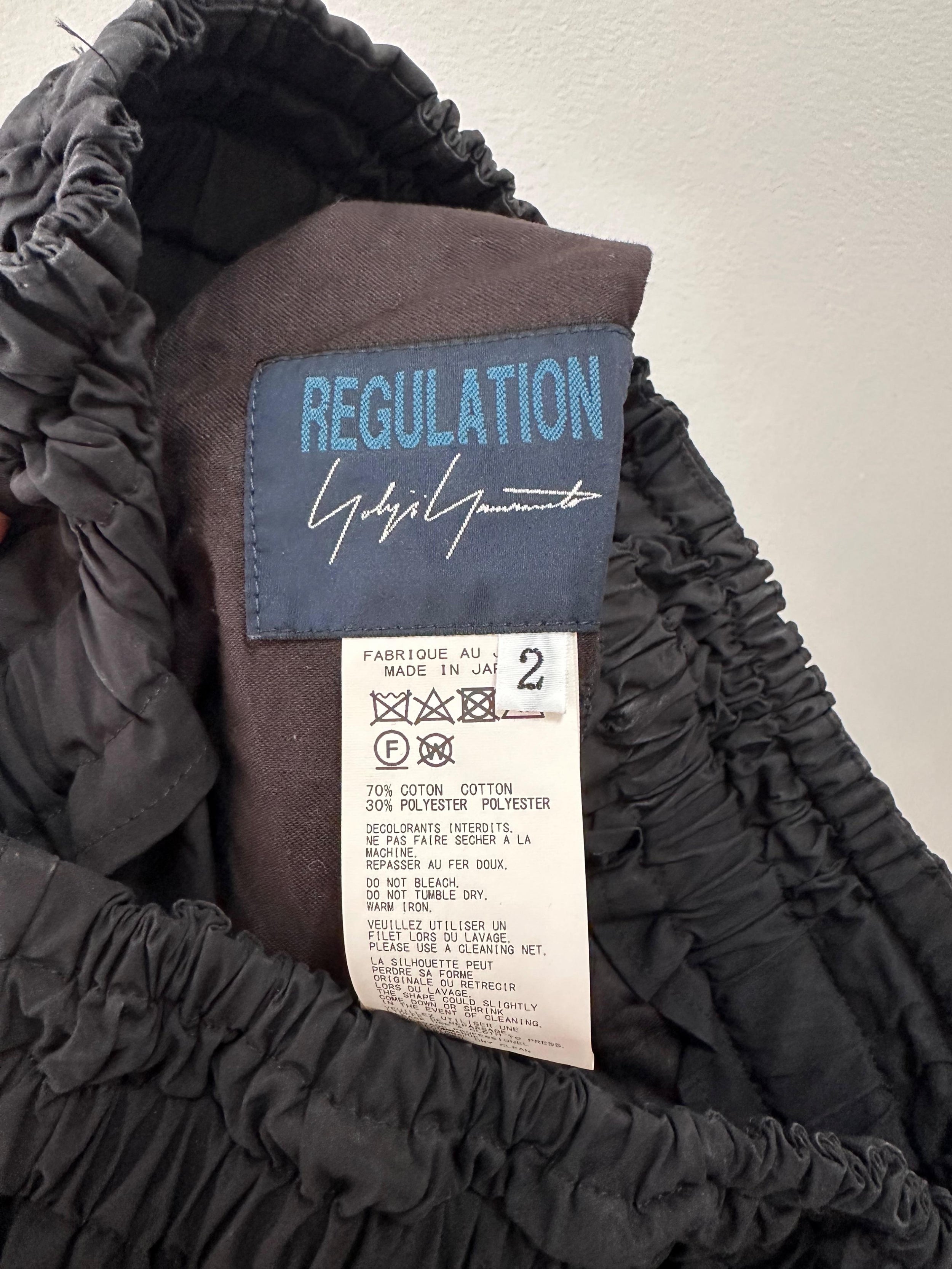 Yohji Yamamoto Black Parachute Pants