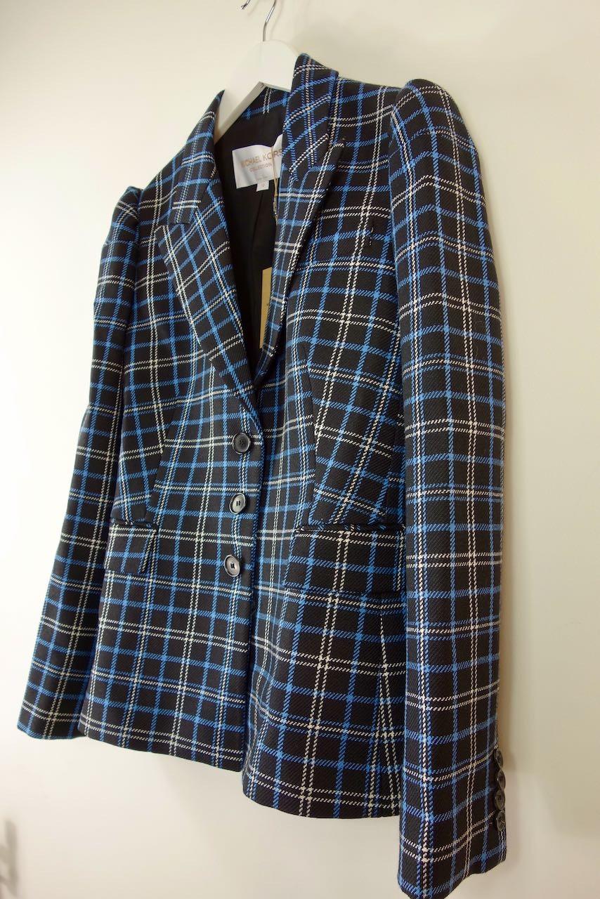 Collection Plaid Virgin Wool Tailored Jacket