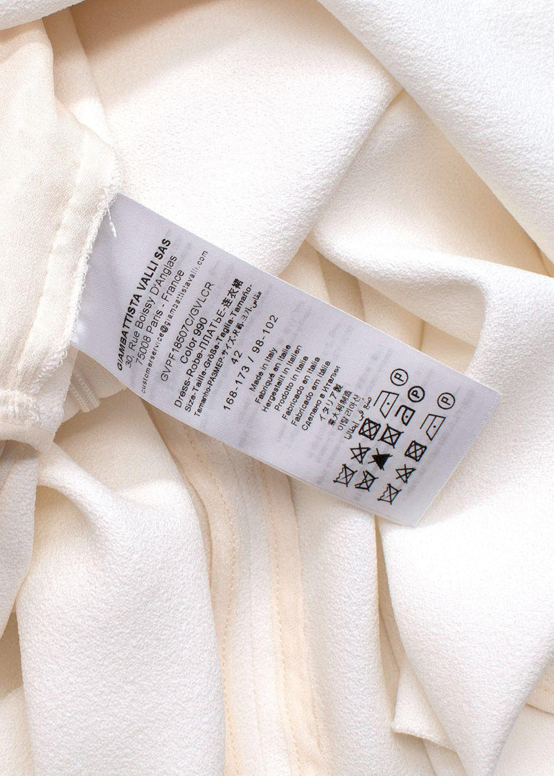 Giambattista Valli Lace Top White Crepe Mini Dress