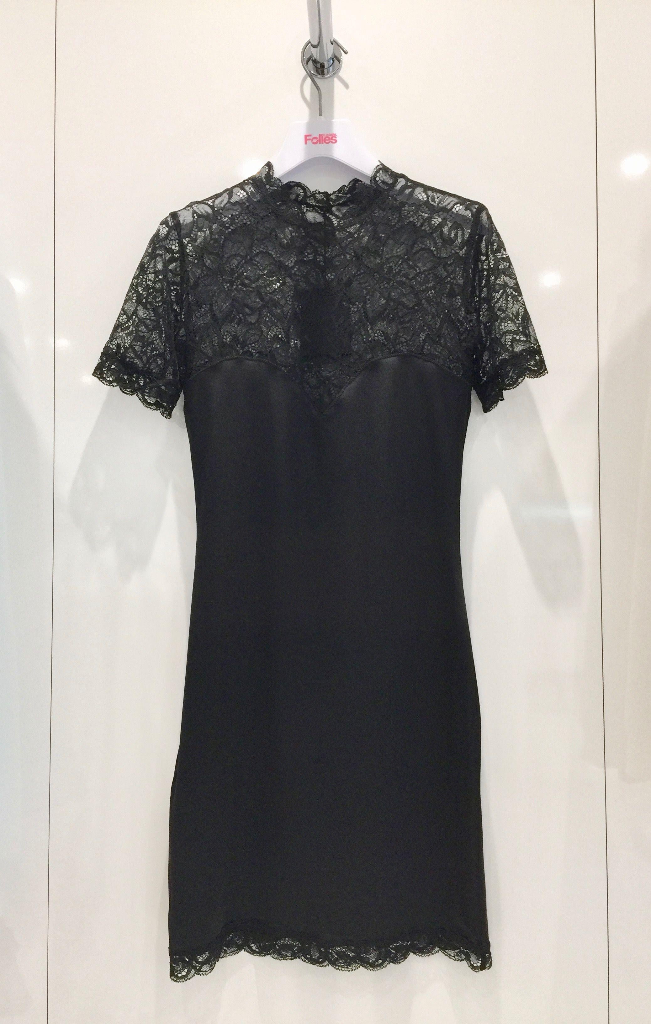 Cadolle Paris Couture Leavers Lace & Stretch Satin Dress