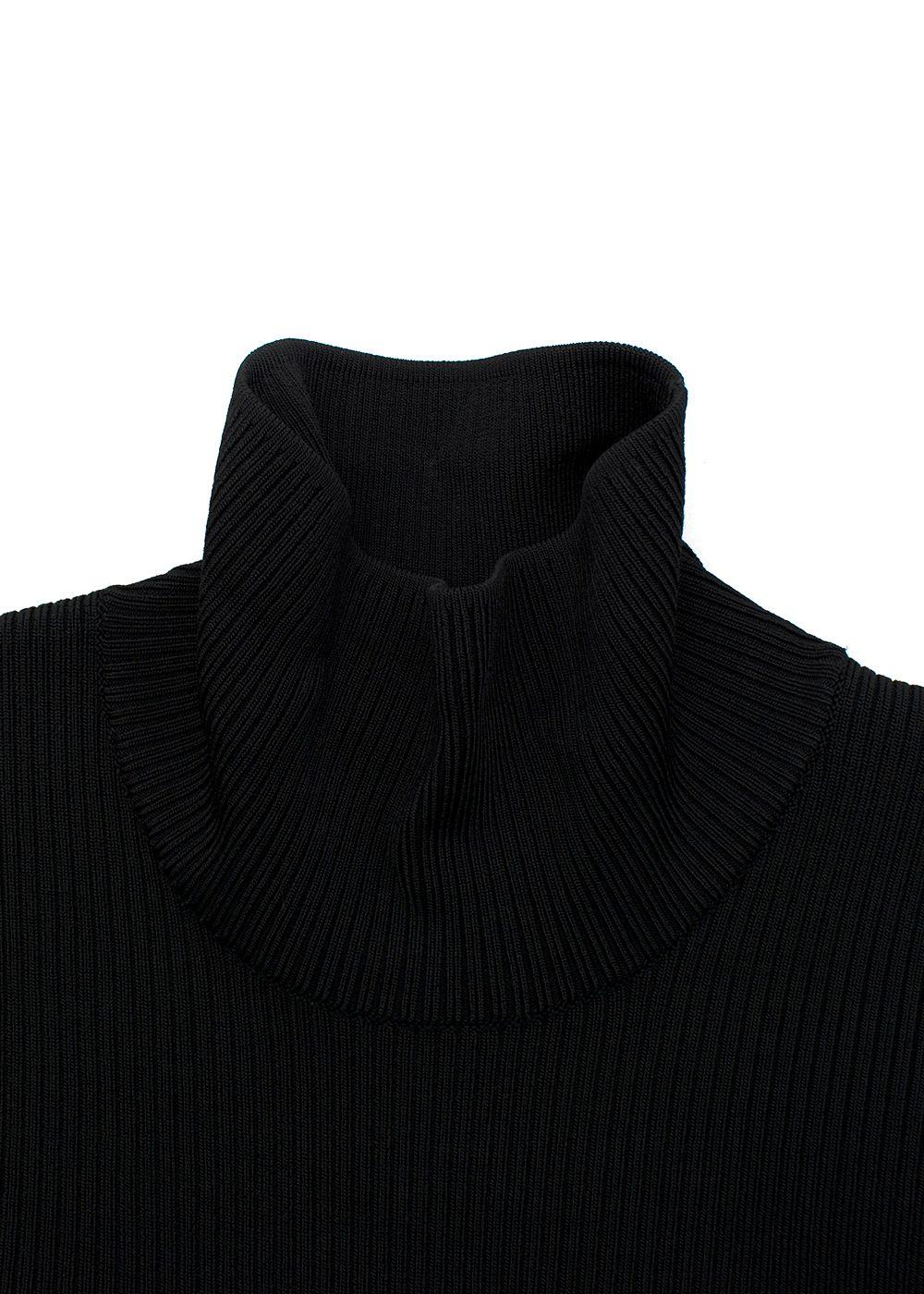 Black Stretch Knit Bustier Cut-Out Mini Dress