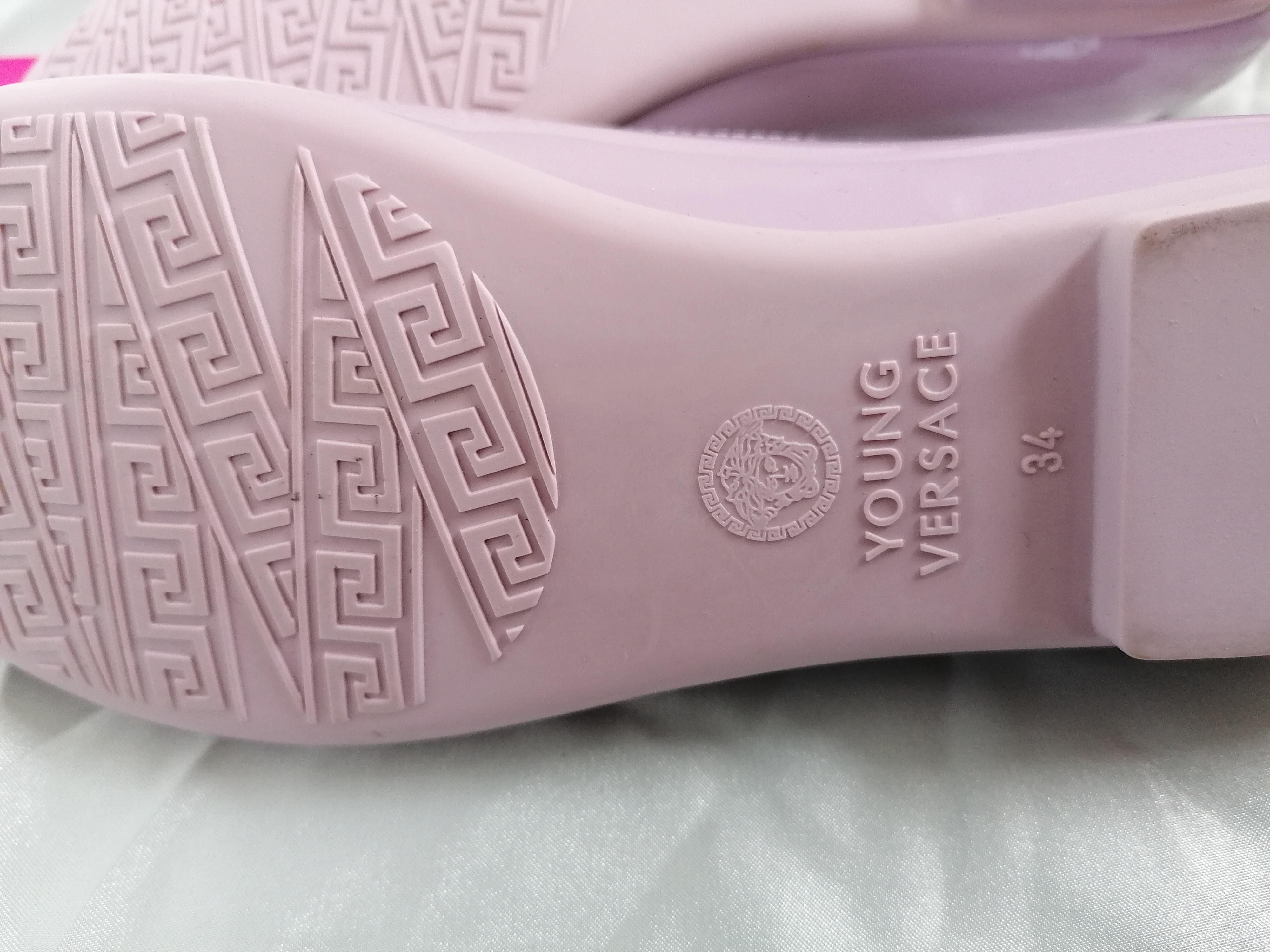 Young Versace Kids 6Y Pink Ballerinas