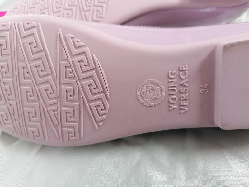 Young Versace Kids 6Y Pink Ballerinas