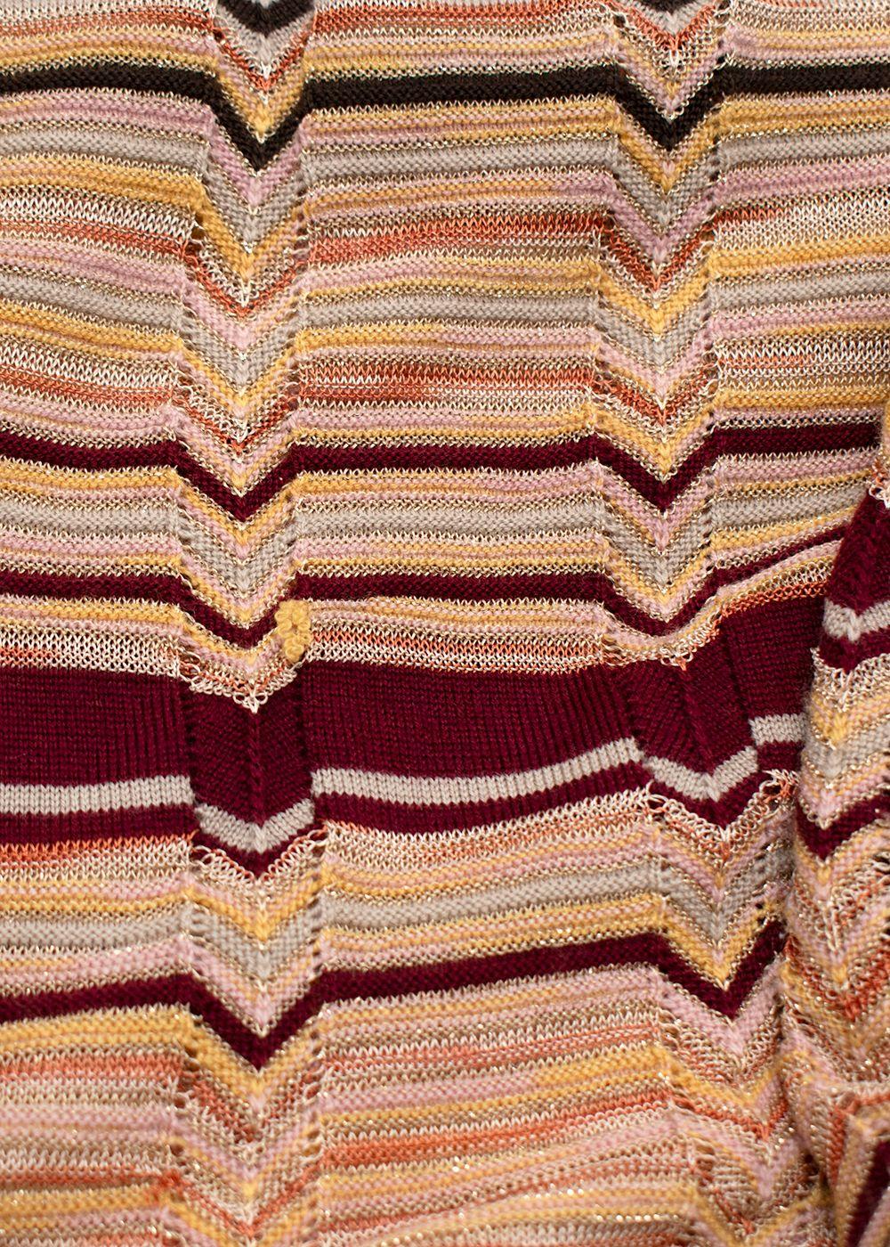 Missoni Stripe Multicolour Belted Dress