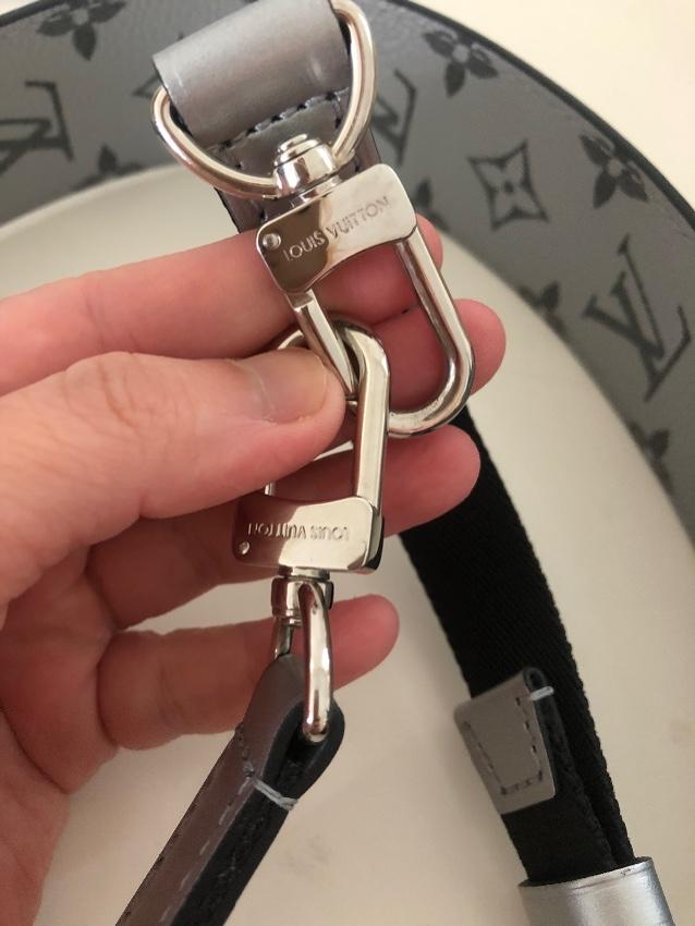 Louis Vuitton Silver & Black Keepall Shoulder Strap